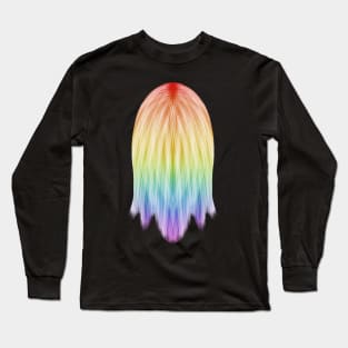 Messy Rainbow Hair Long Sleeve T-Shirt